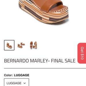 Bernardo Luggage Platform Sandals